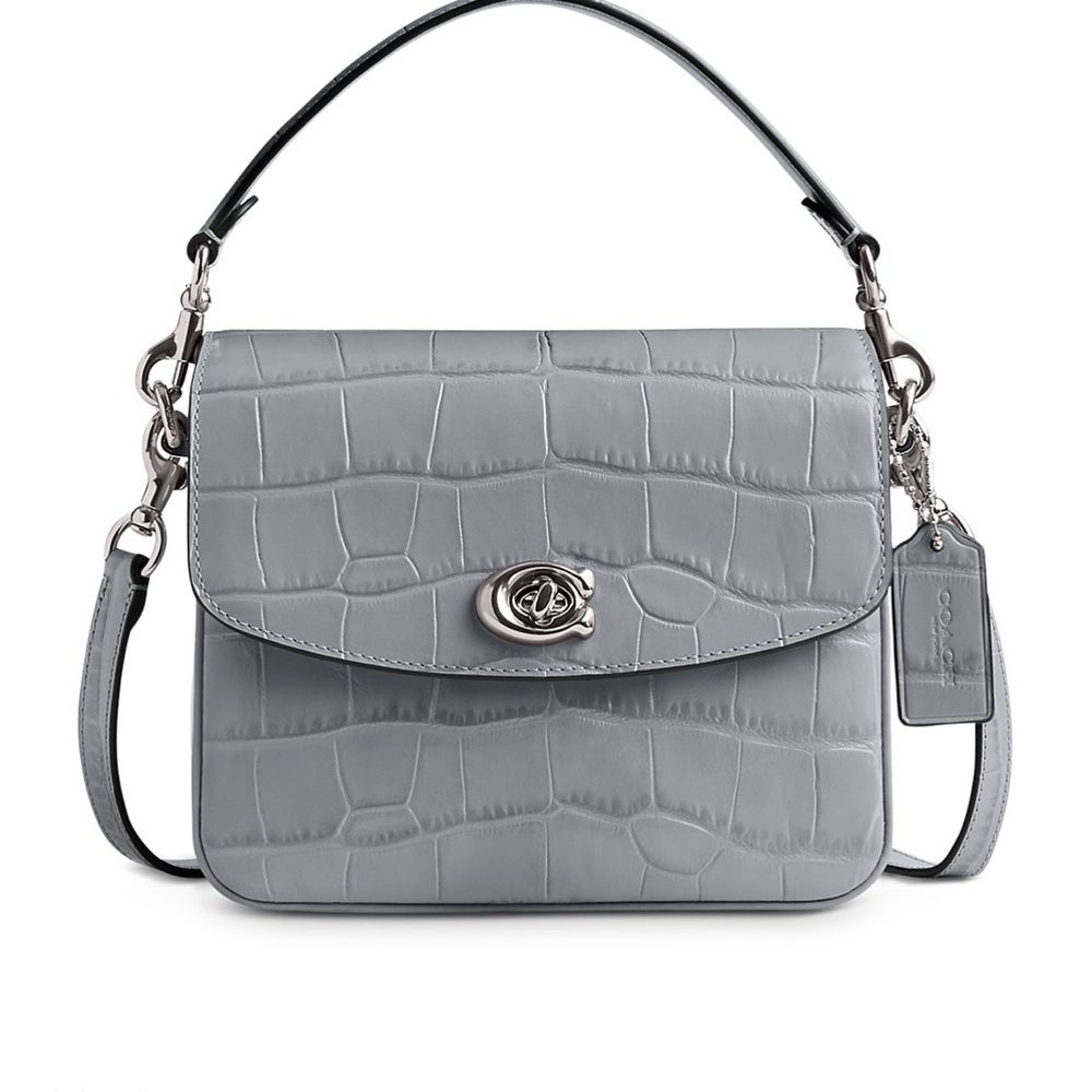 Coach /leather beautiful gray color . Can be worn 3 different way